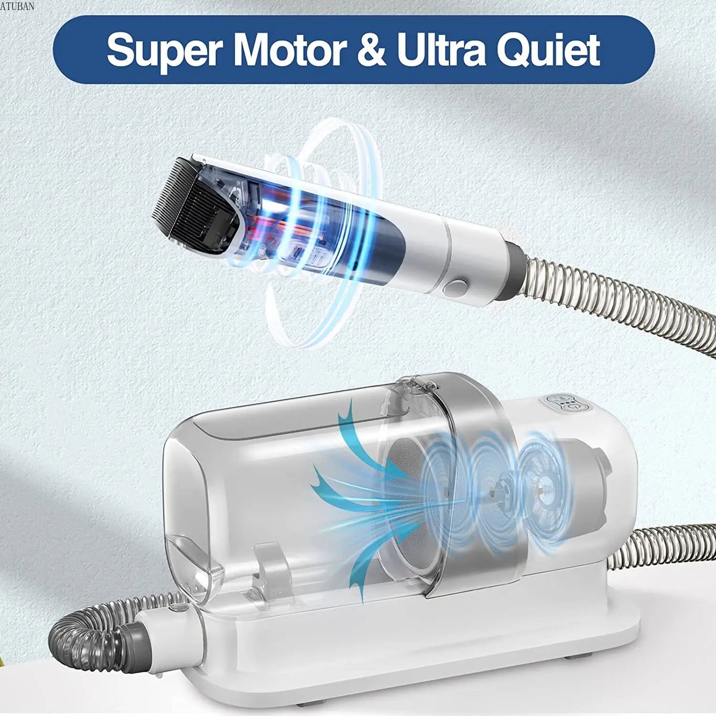 Pet Vacuum Cleaner with Dust Kit and Pet Hair Brush