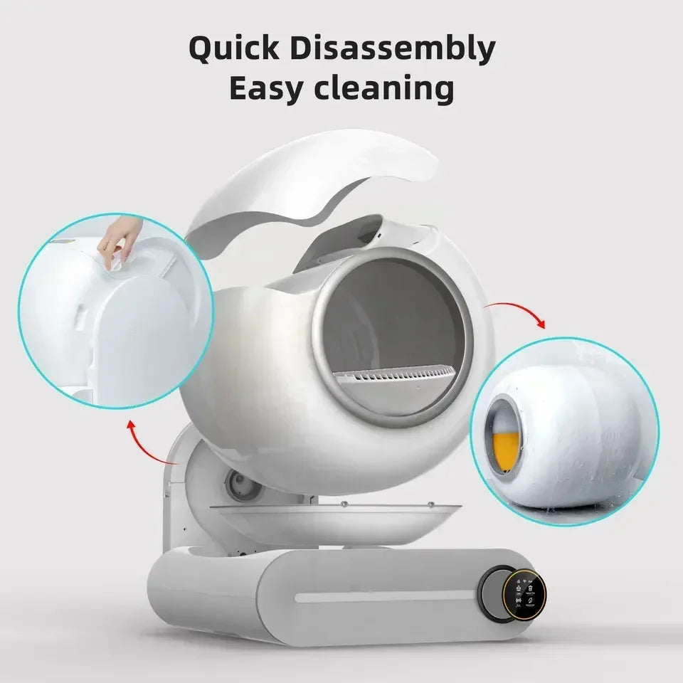 Tonepie Automatic Smart Cat Litter Box Self Cleaning Tray Ionic
