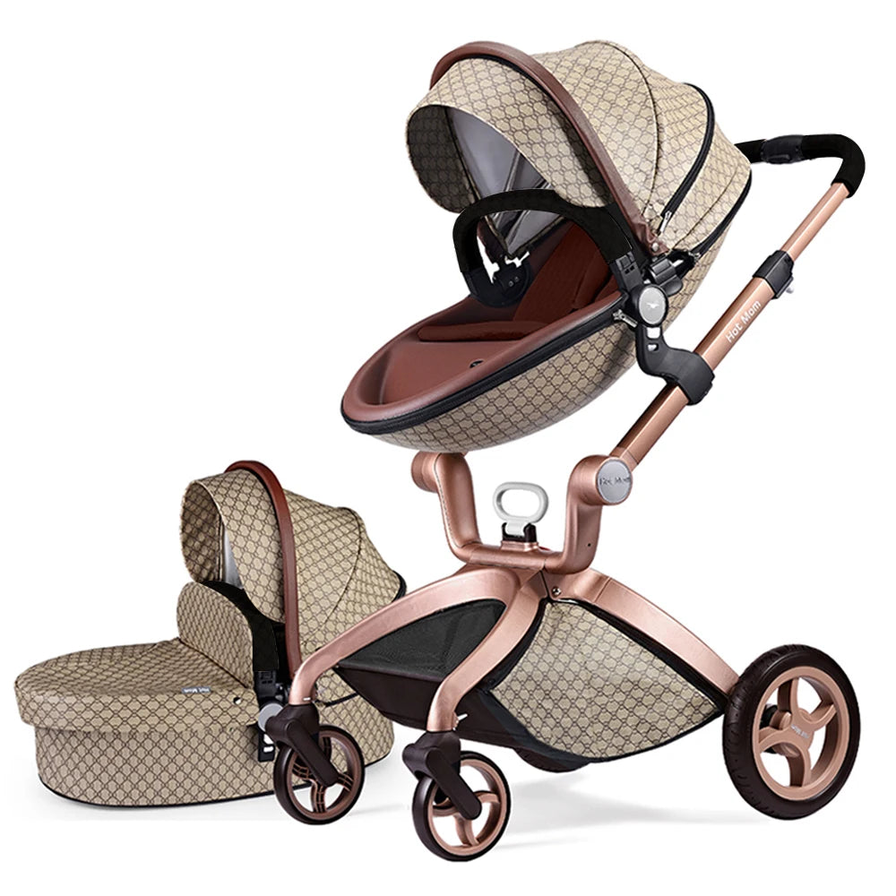hot mom 2-in-1 baby stroller with bassinet gucci