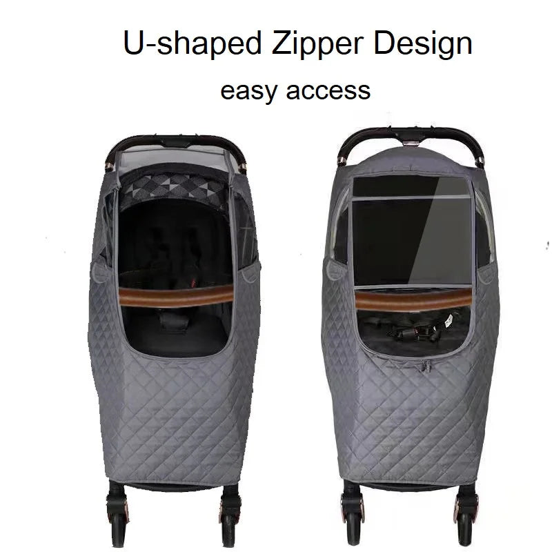 Universal Thermal Waterproof Rain Cover – Pushchair Shield UK
