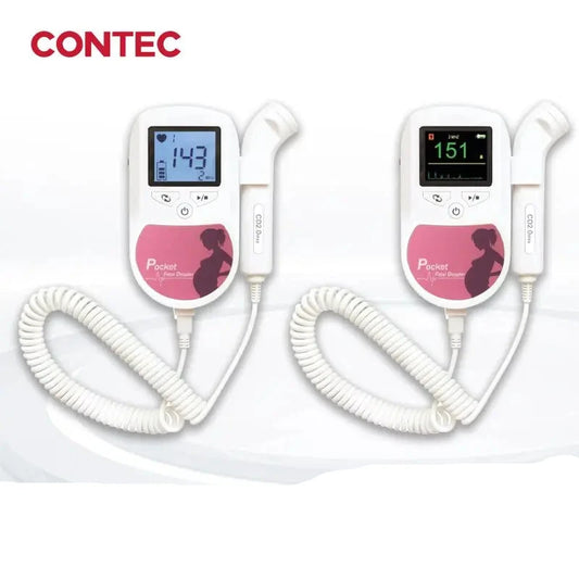 CONTEC Fetal Doppler Heart Beat Monitor Backlight LCD