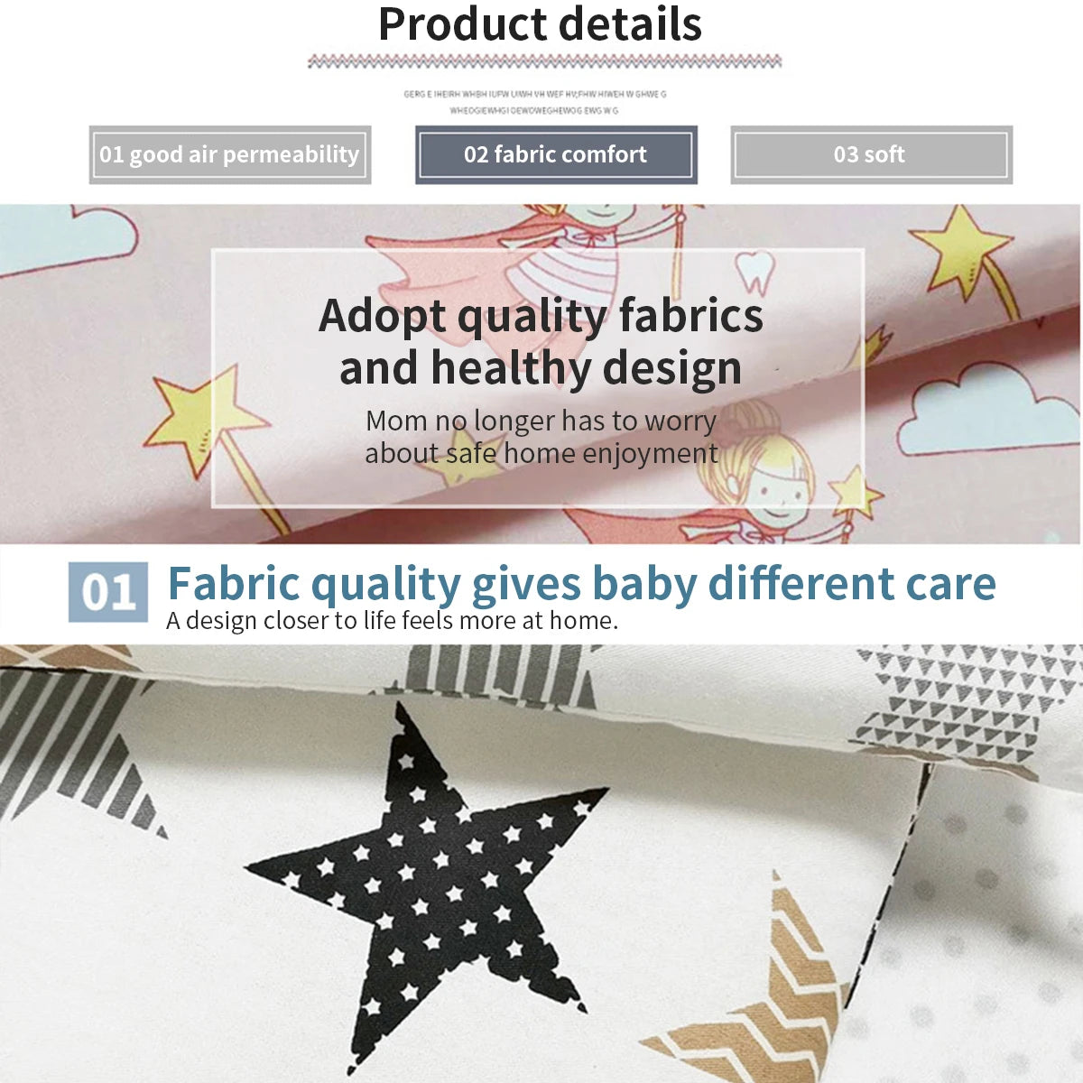 Baby Bumper Cotton for babies bed