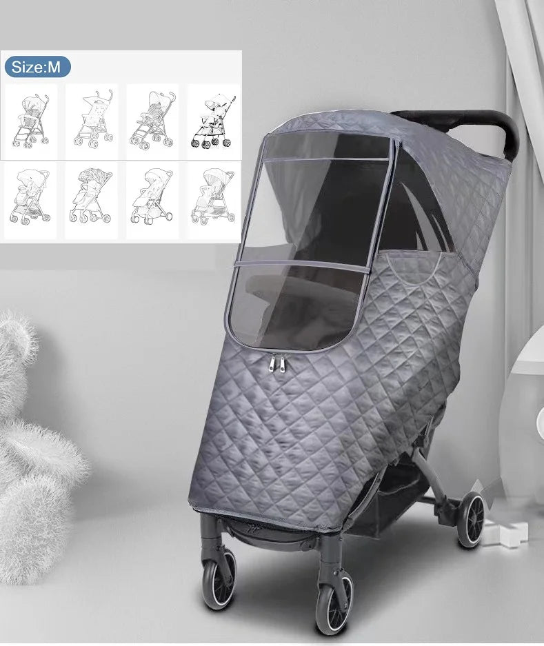 Universal Thermal Waterproof Rain Cover – Pushchair Shield UK