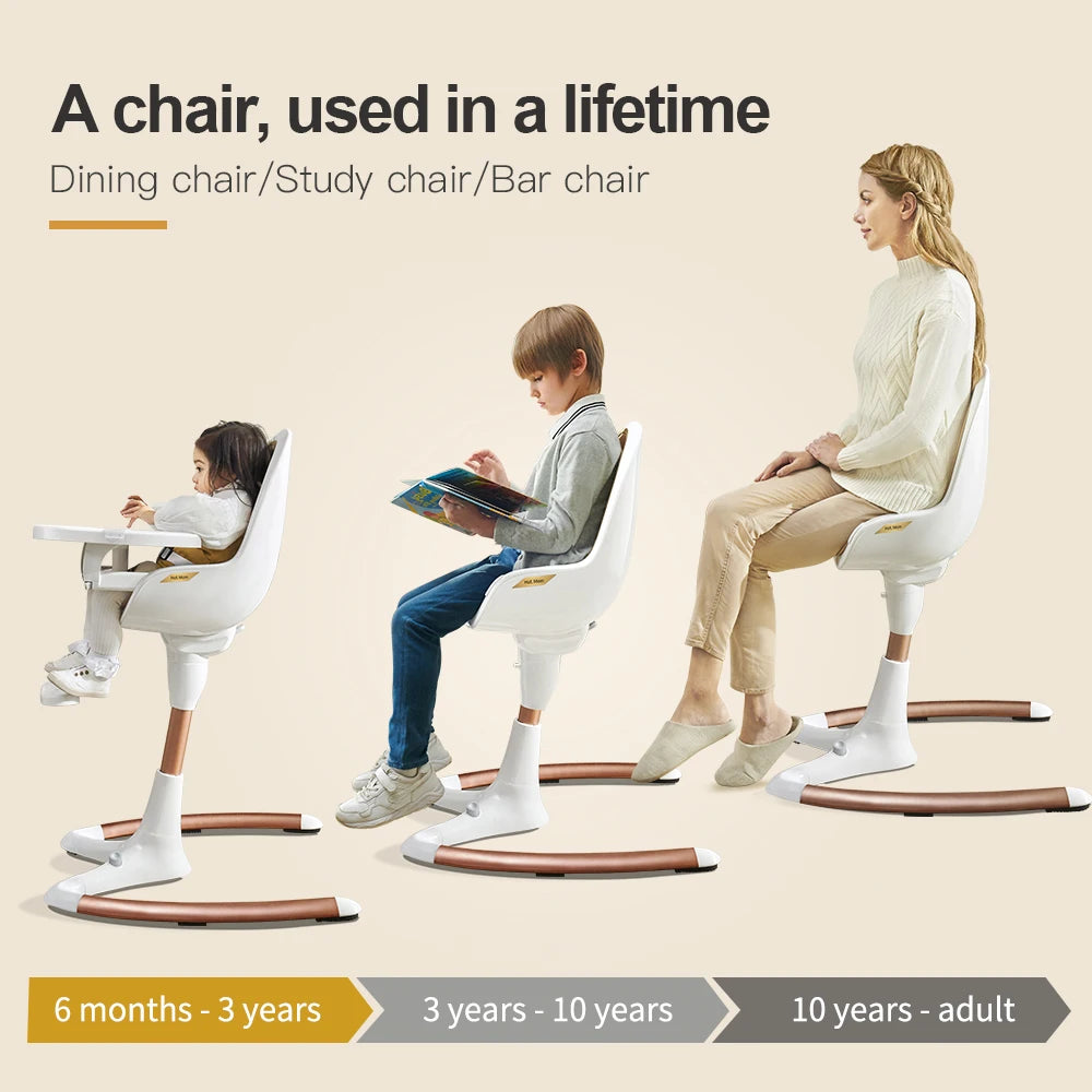 Hotmom ™ 360° Rotating HighChair With Adjustable Seat Height
