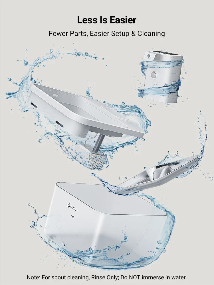 Automatic Stainless Steel Cat Water Fountain Wireless