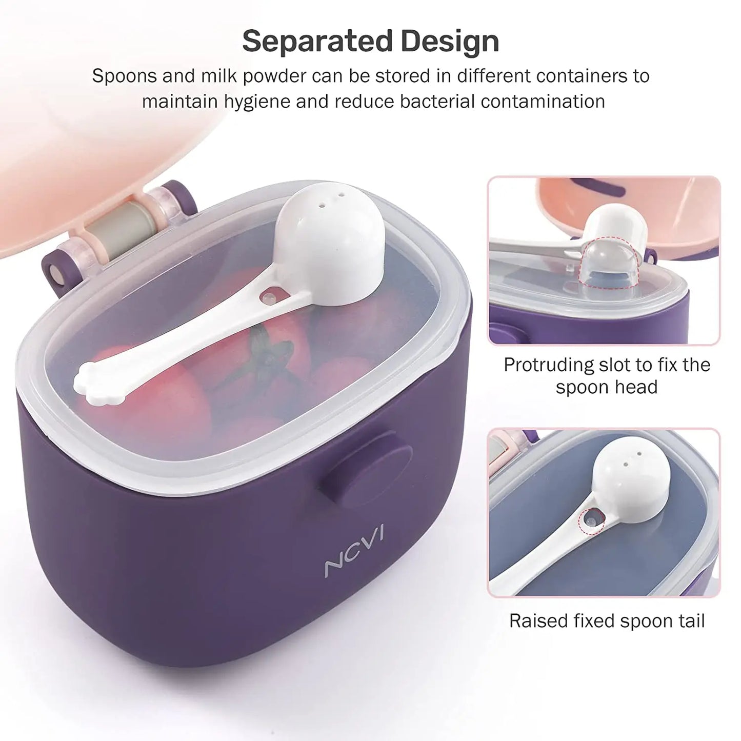 NCVI Travel Formula Dispenser – Spill‑Proof 47‑Scoop UK