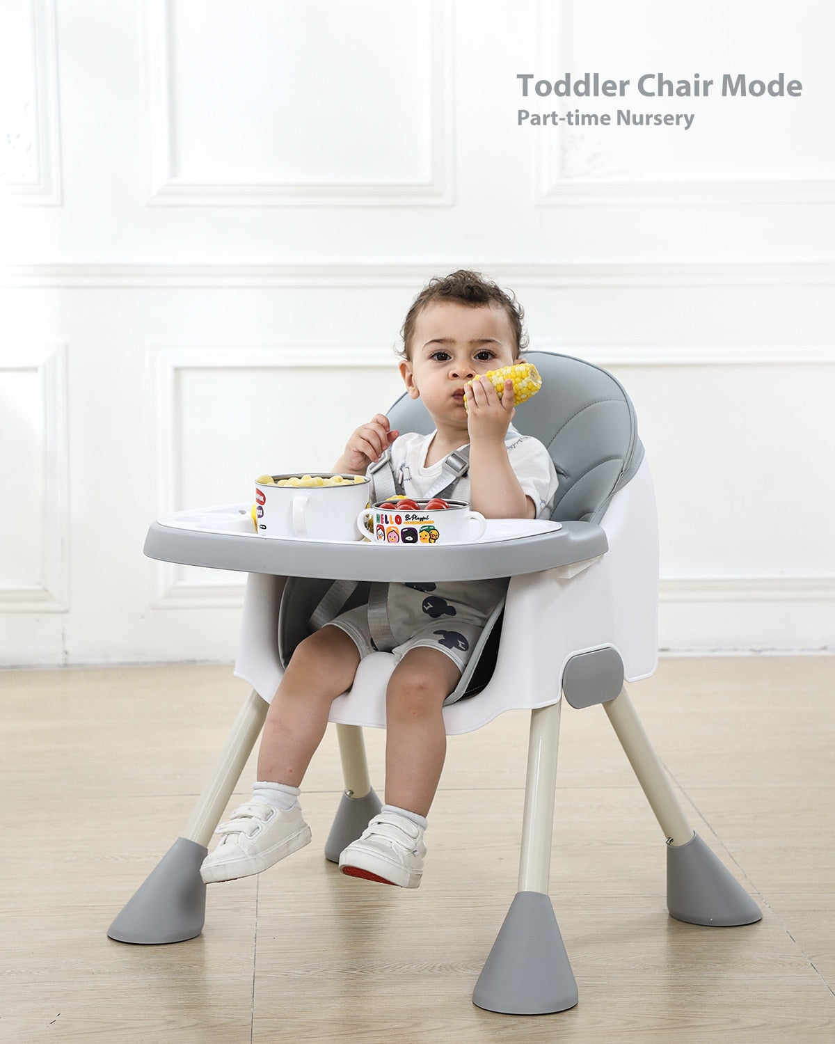 UBRAVOO Baby High Chair  2-in-1  with Footrest