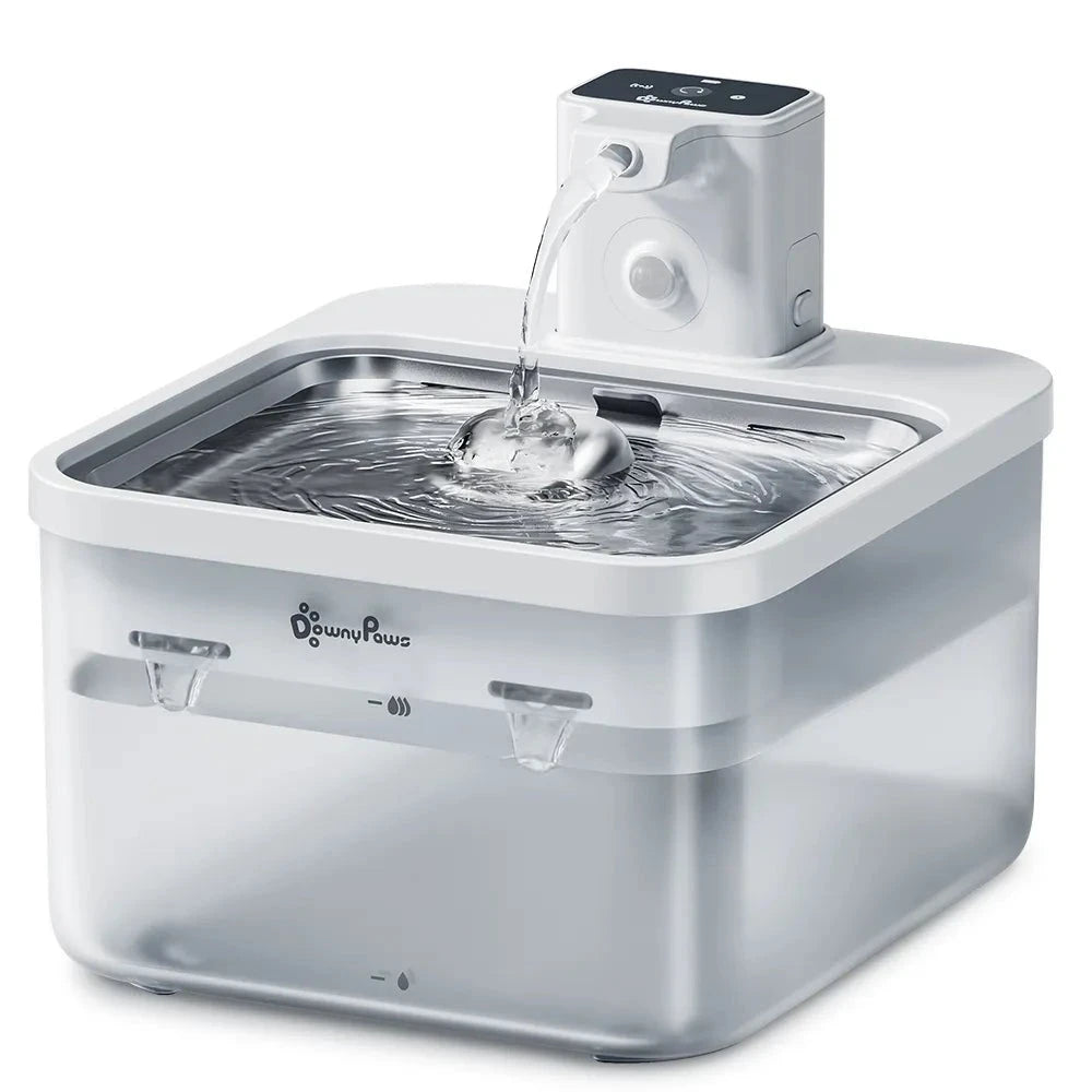 Automatic Stainless Steel Cat Water Fountain Wireless