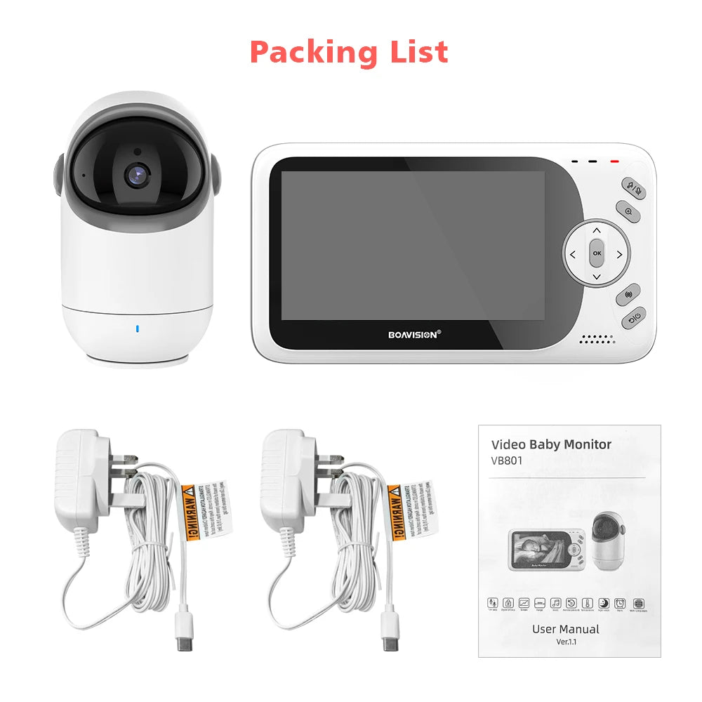 Video Baby Monitor With Pan Tilt Camera VB801