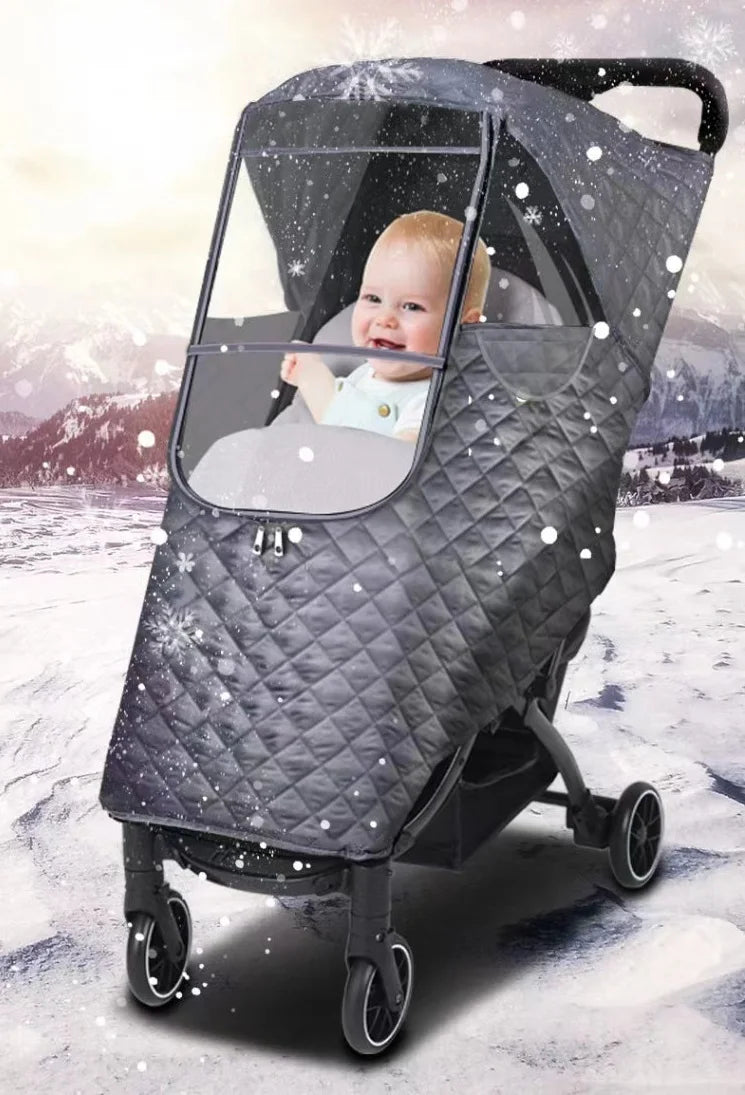 Universal Thermal Waterproof Rain Cover – Pushchair Shield UK