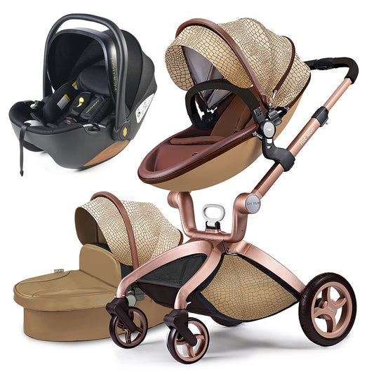 hot mom 3-in-1 baby stroller and car seat crocodile