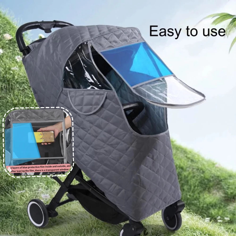 Universal Thermal Waterproof Rain Cover – Pushchair Shield UK
