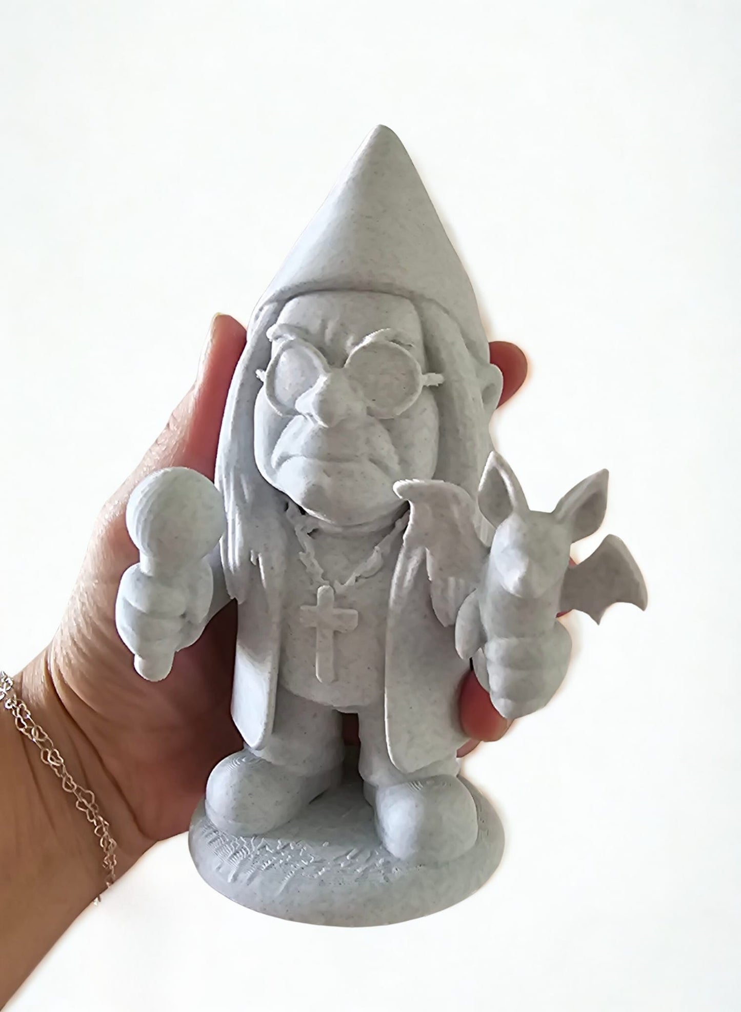 Ozzy Gnome 3D Printed Rip Prince of Darkness