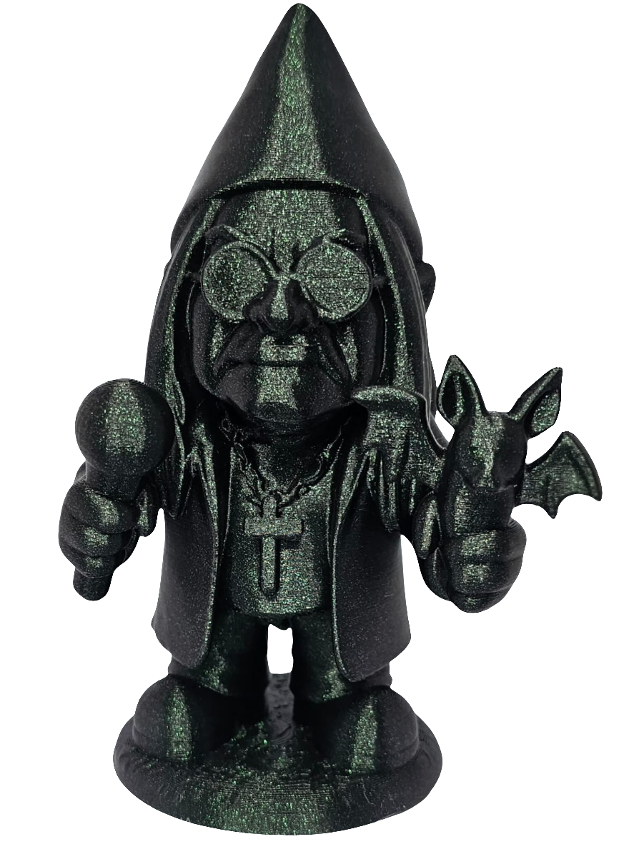 Ozzy Gnome 3D Printed Rip Prince of Darkness