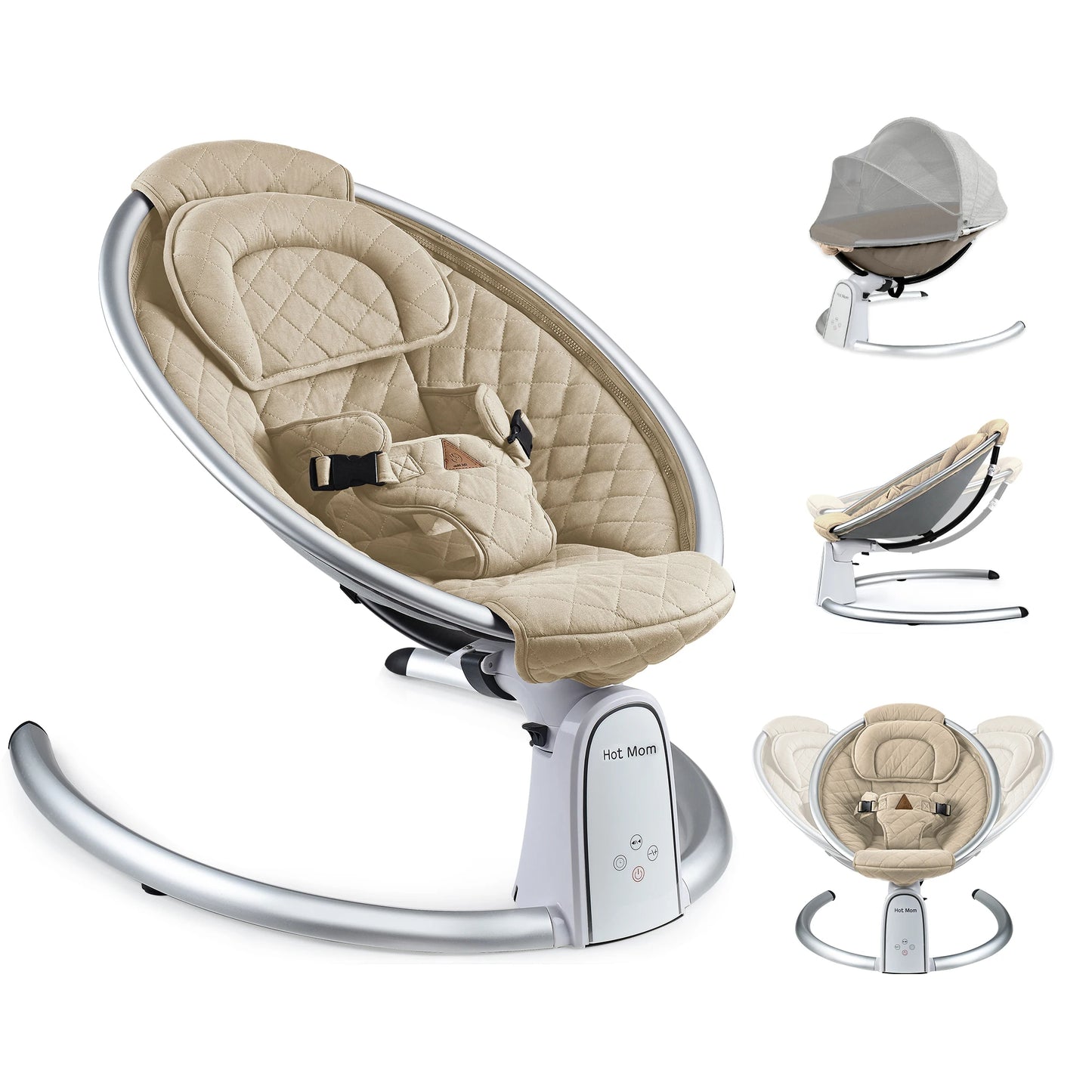 Hotmom ™ Electric Baby Bouncer with Bluetooth 5 swing speeds