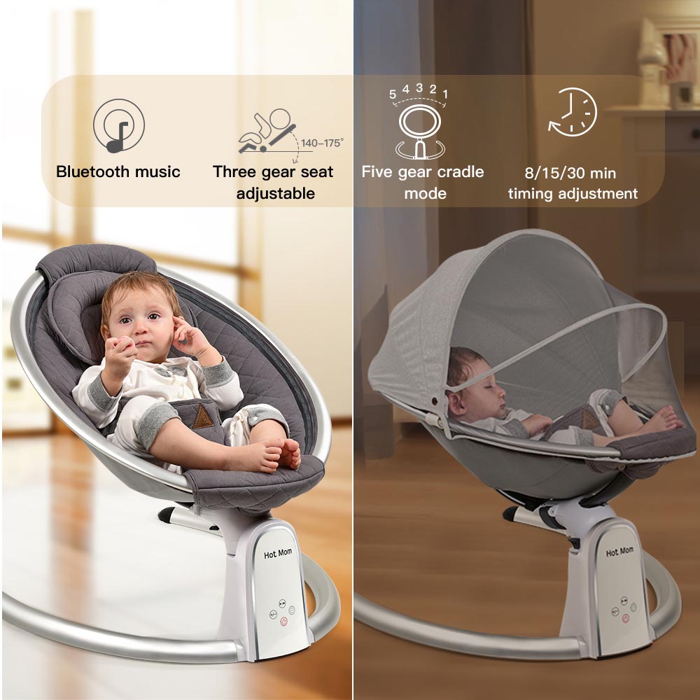 Electric Baby Swing with Bluetooth Hot Mom