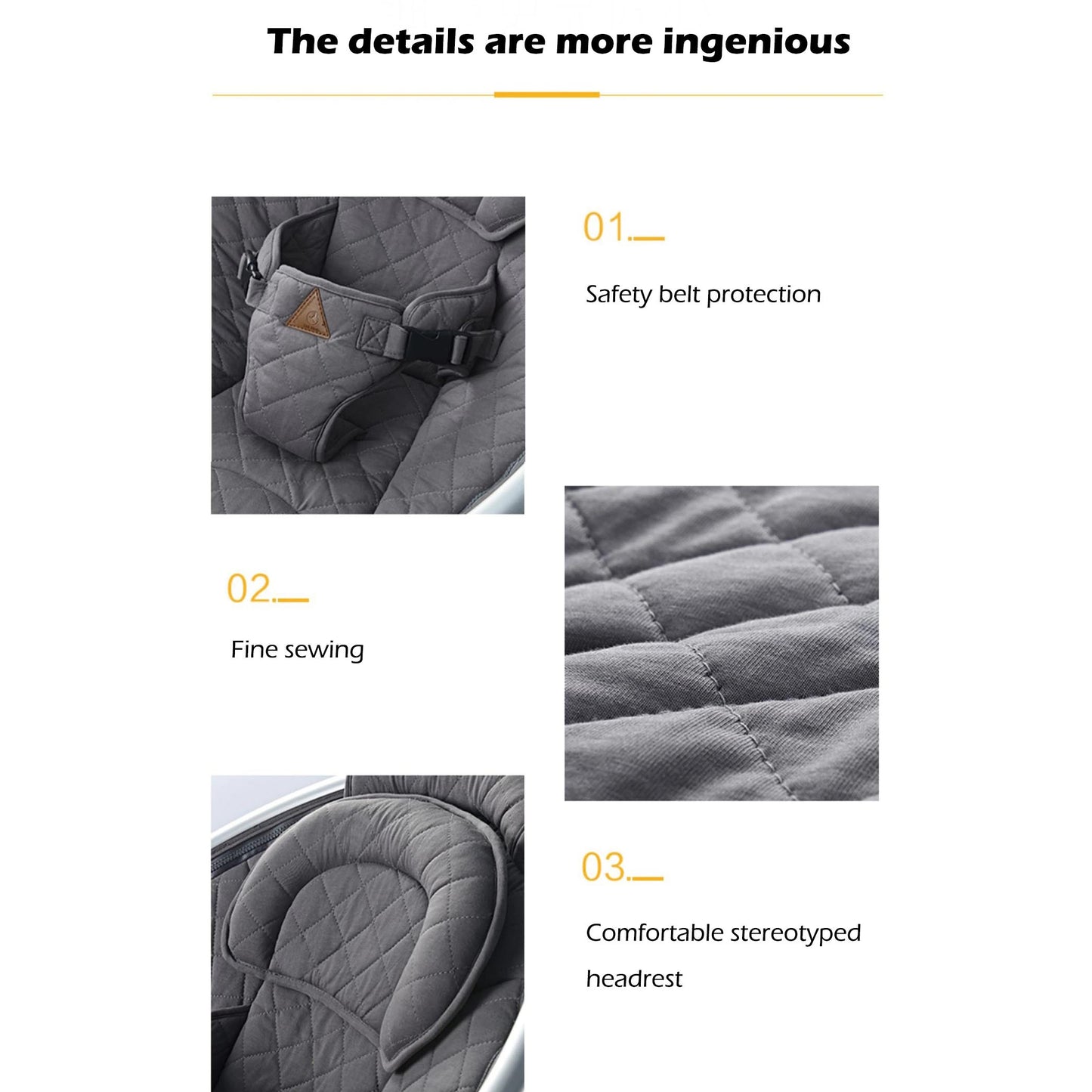 Hotmom ™ Electric Baby Bouncer with Bluetooth 5 swing speeds