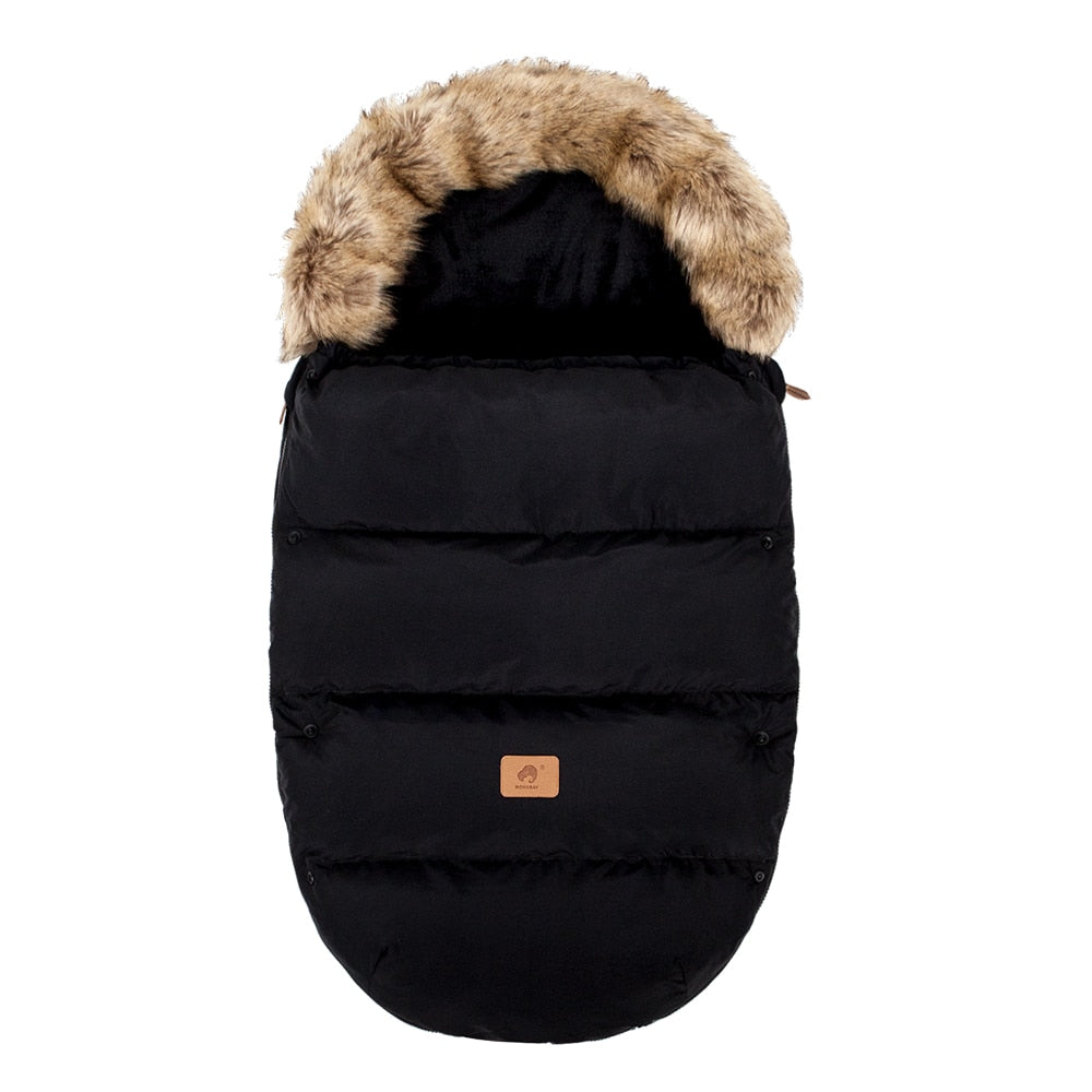 Luxury Universal Footmuff Baby Sleeping Bag In Stroller Winter