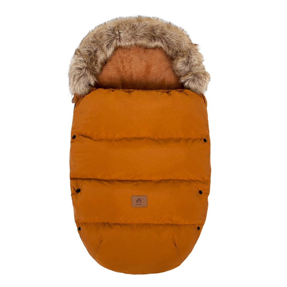 Luxury Universal Footmuff Baby Sleeping Bag In Stroller Winter