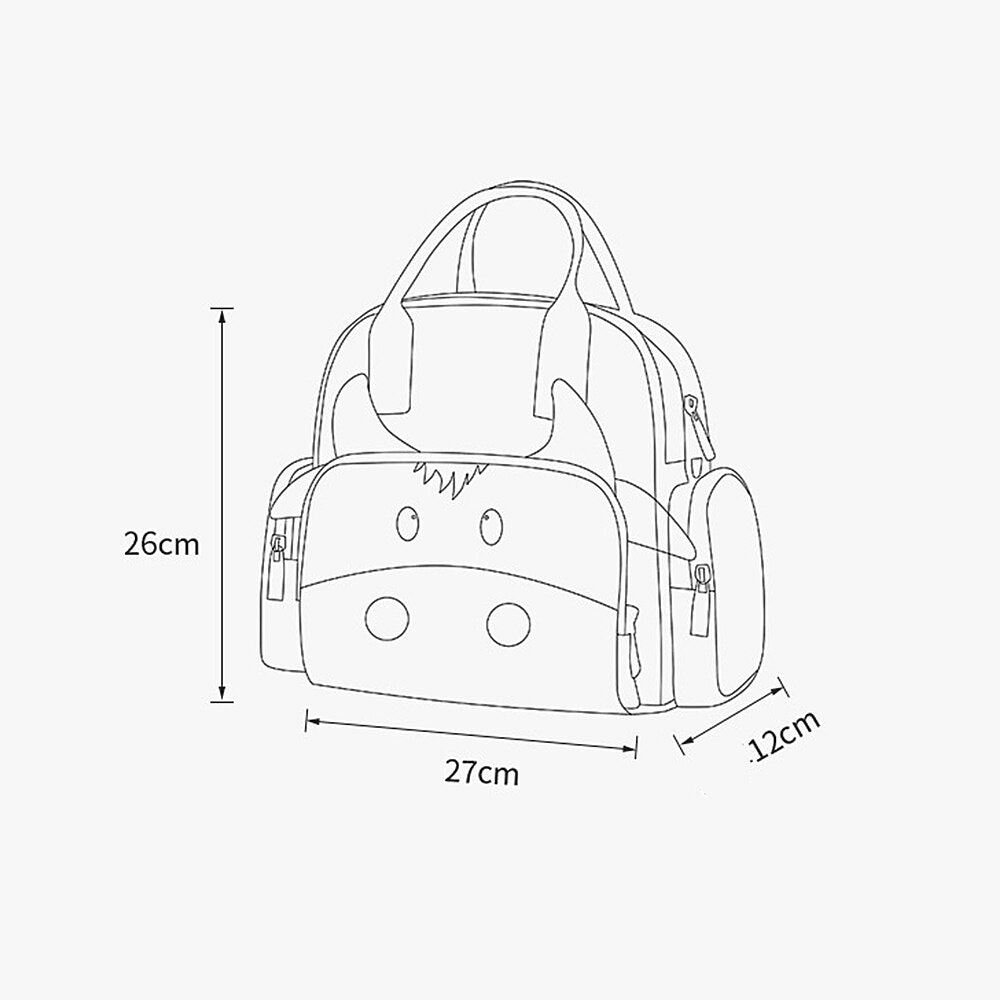 Mommy Diaper Bag Waterproof Baby Nappy Bag little cow