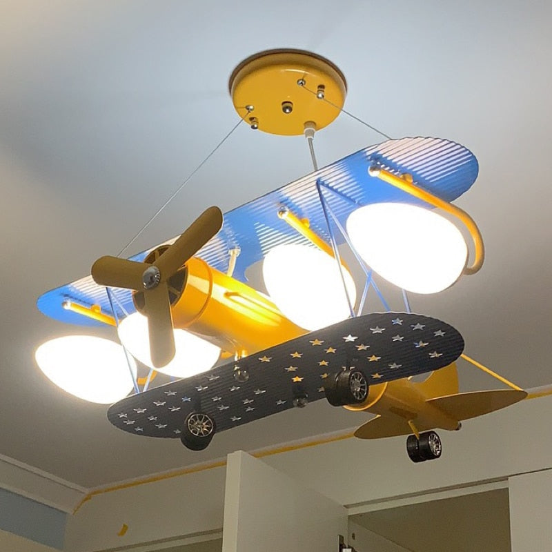 Kids Room Lamp Chandelier Airplane