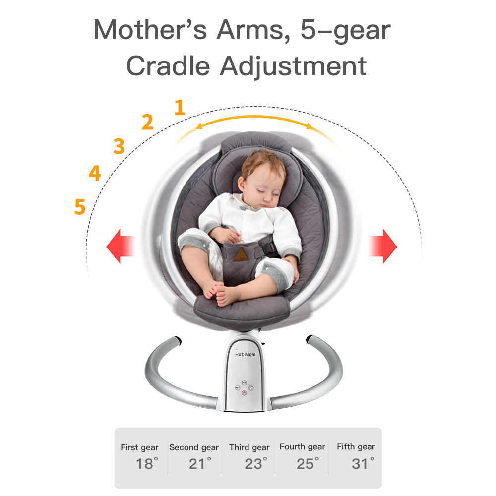 Electric Baby Swing with Bluetooth Hot Mom