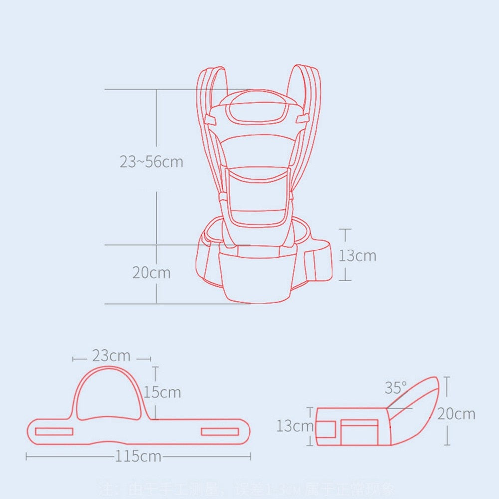 Ergonomic Baby Carrier Hip Seat Sling Wrap Holder 3 In 1