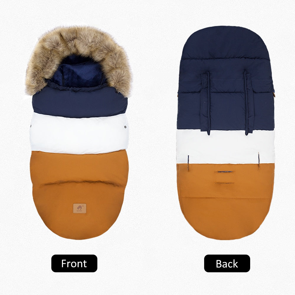 Luxury Universal Footmuff Baby Sleeping Bag In Stroller Winter