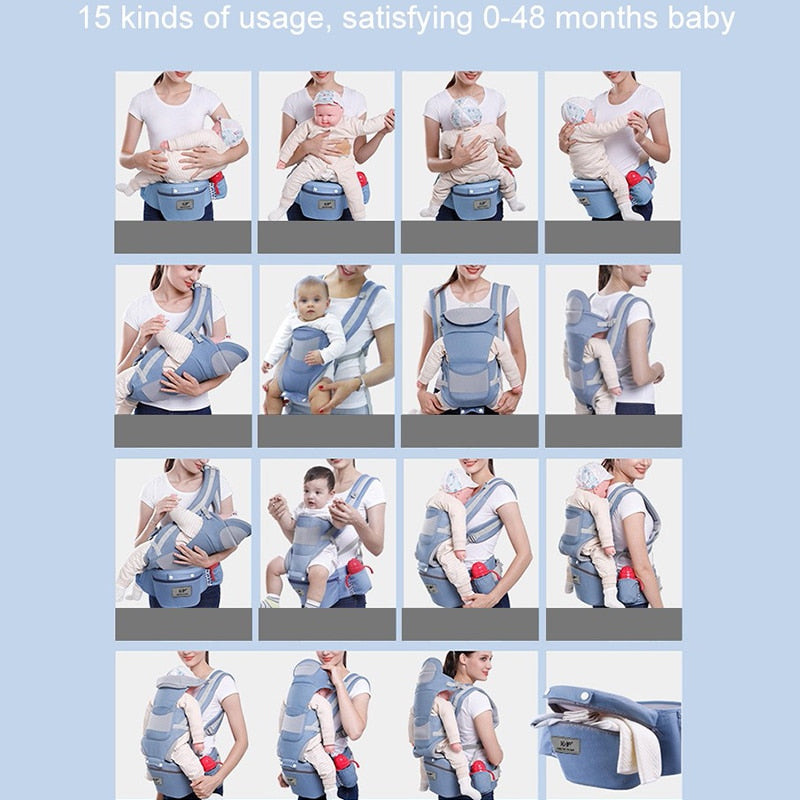 Ergonomic Baby Carrier Hip Seat Sling Wrap Holder 3 In 1
