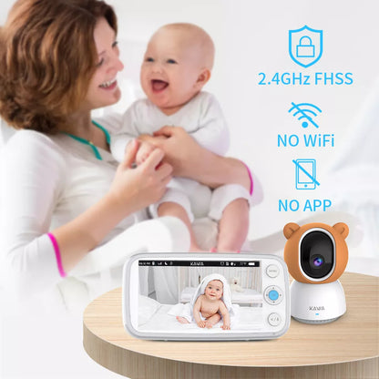 Baby Monitor with Cameras Audio Video Nanny Wireless