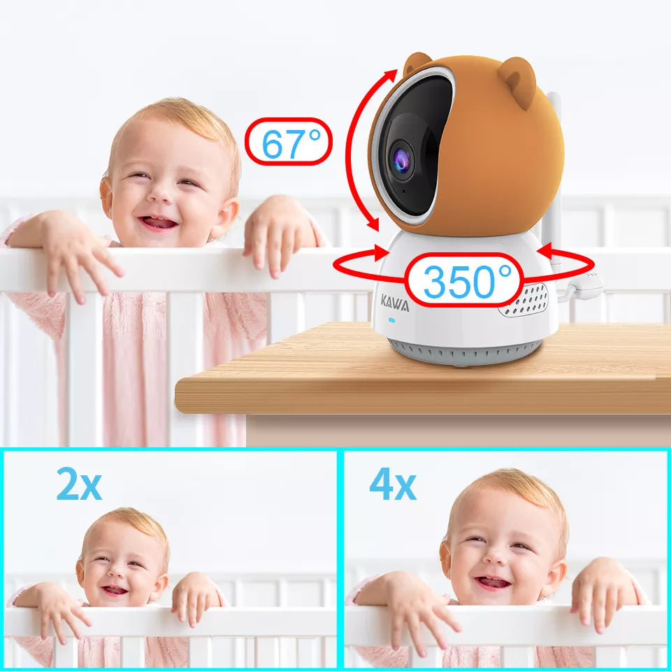 Baby Monitor with Cameras Audio Video Nanny Wireless