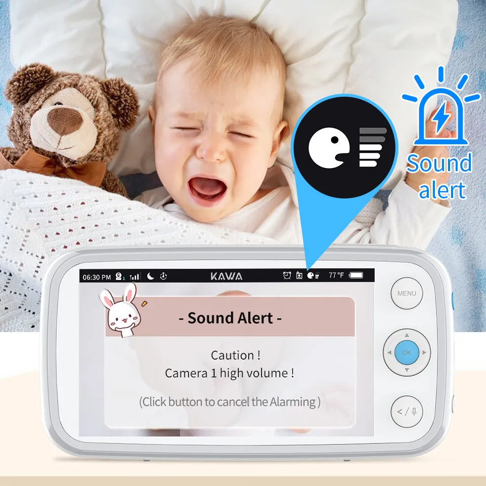 Baby Monitor with Cameras Audio Video Nanny Wireless