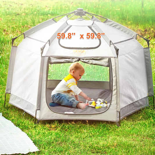 Baby Playpen with Canopy Portable