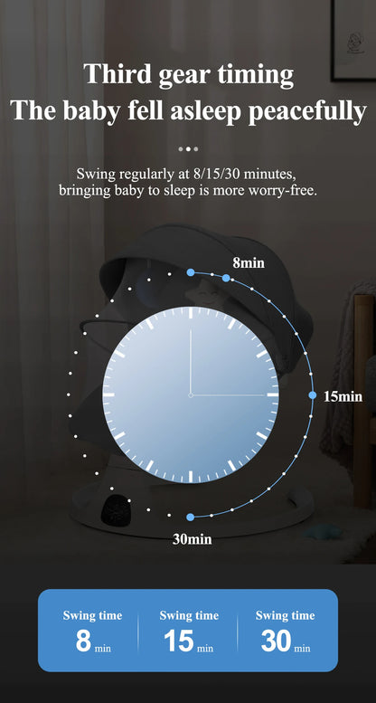 Baby electric rocking with Bluetooth and dinner plate