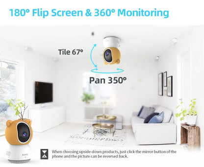 Baby Monitor with Cameras Audio Video Nanny Wireless