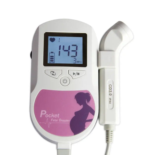 CONTEC Fetal Doppler Heart Beat Monitor Backlight LCD