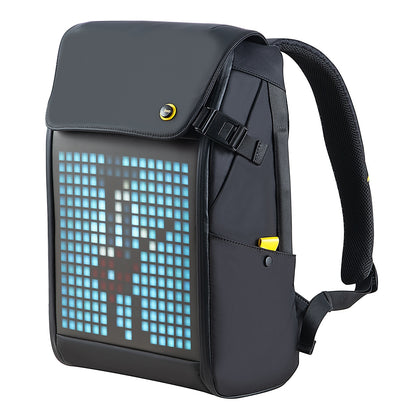 DIVOOM Pixoo M Backpack 15 Inch Waterproof School Backpack with 16×16 RGB LED