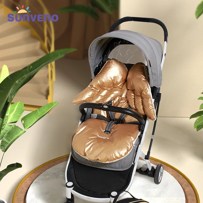 Luxury Baby Stroller Seat Cushion Thick Warm Cozy