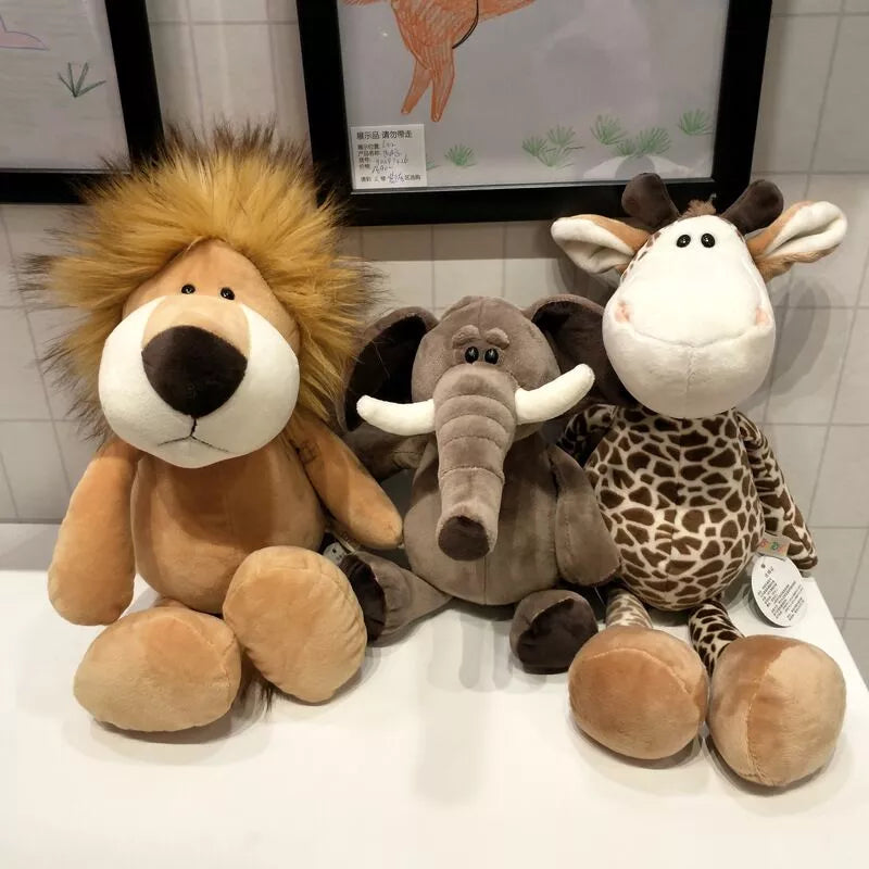 Forest animal plush toys