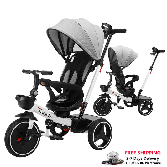 Baby Stroller Tricycle Bike, 360 Degree Rotation