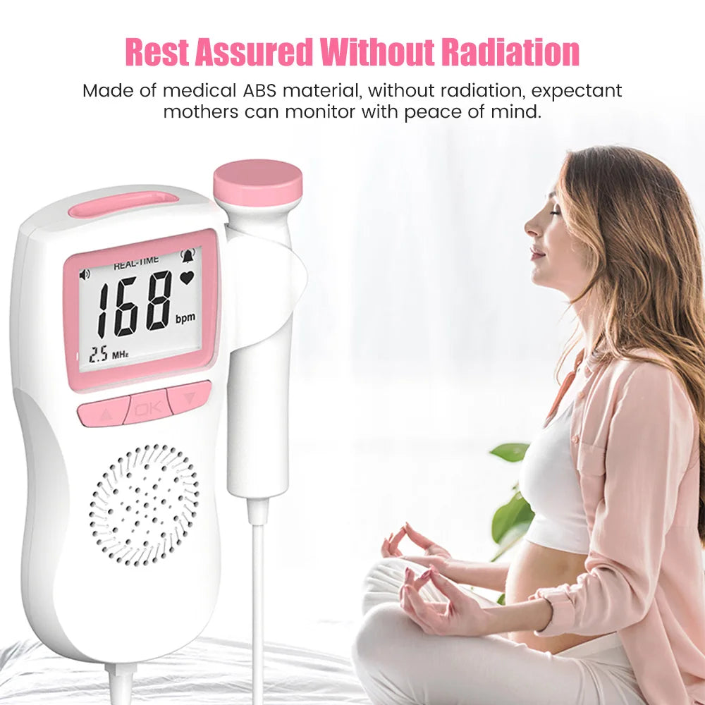 Pregnant Ultrasound Baby Heart Rate Detector