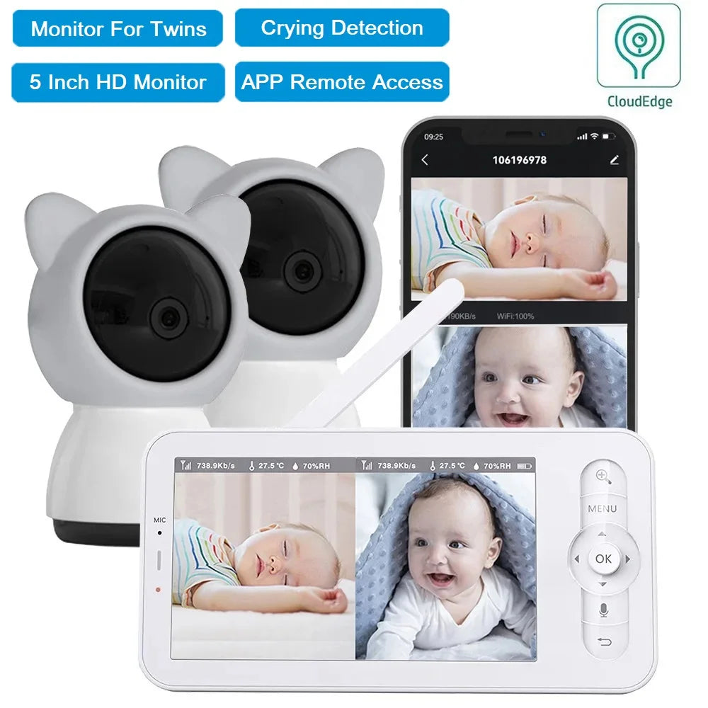 Twins Baby Monitor Babyphone Video