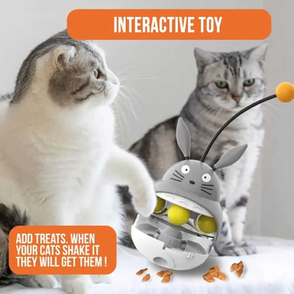 Interactive Cat Feeder Toy, promoting good health and mental stimulation
