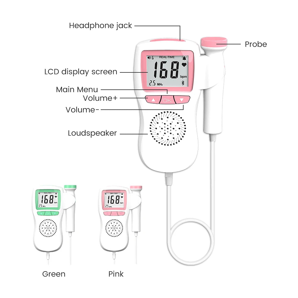 Pregnant Ultrasound Baby Heart Rate Detector