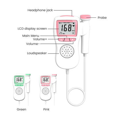 Pregnant Ultrasound Baby Heart Rate Detector