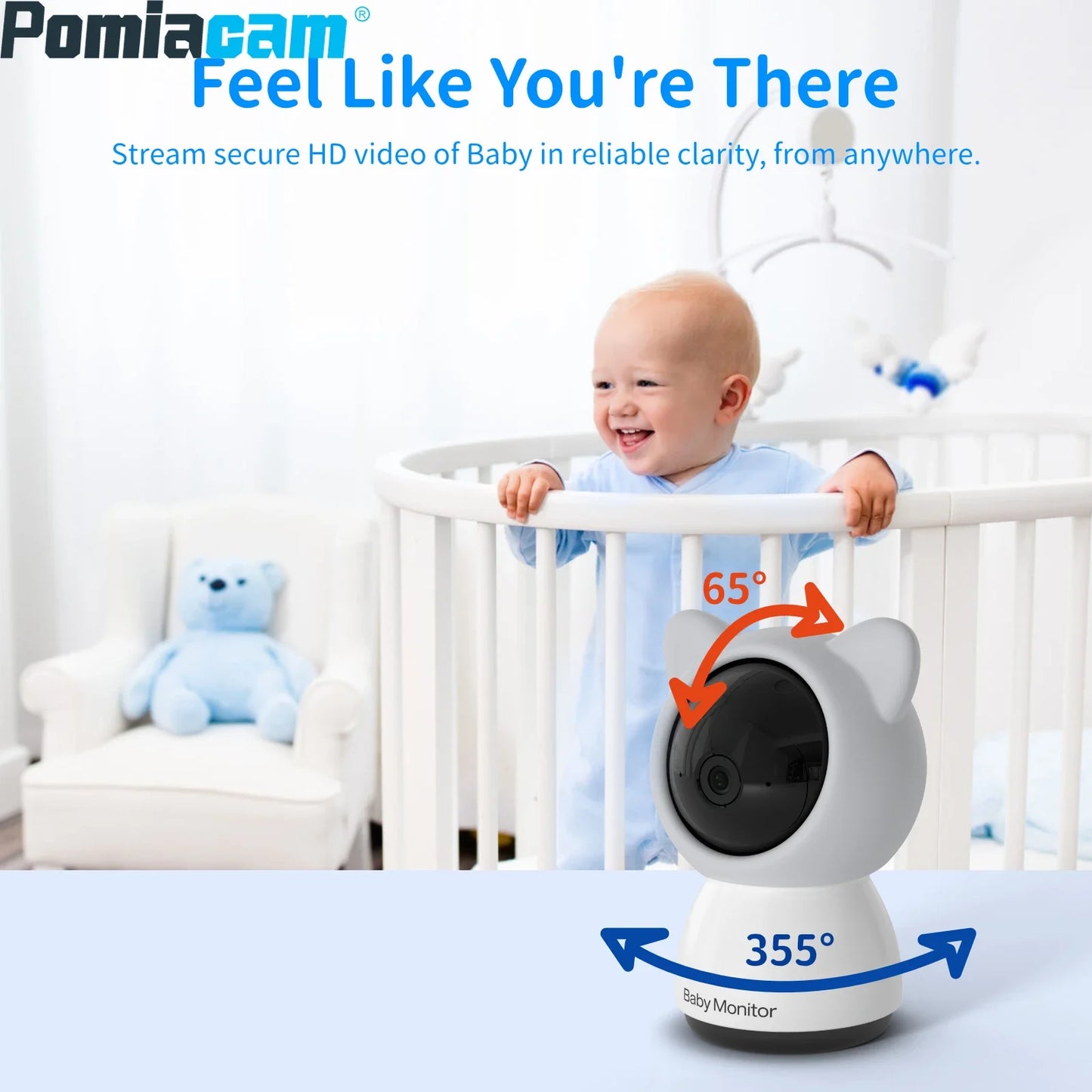 Baby Monitor Camera Temperature Detect