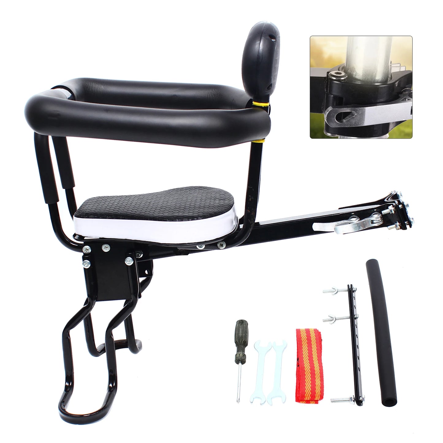 Double-Point Fixation Bicycle Front Seat For Baby