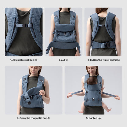 FIT Baby Carrier Breathable Front Facing 3.2-20kg Adjustable