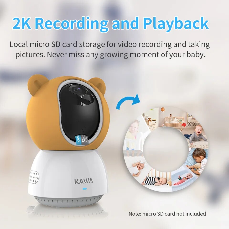 Baby Monitor with Cameras Audio Video Nanny Wireless