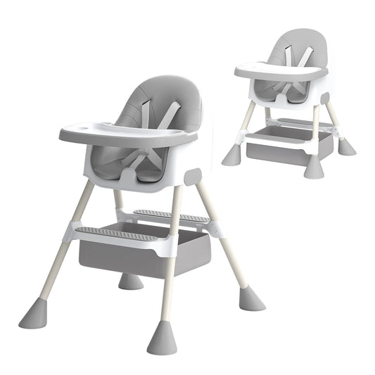 UBRAVOO Baby High Chair  2-in-1  with Footrest